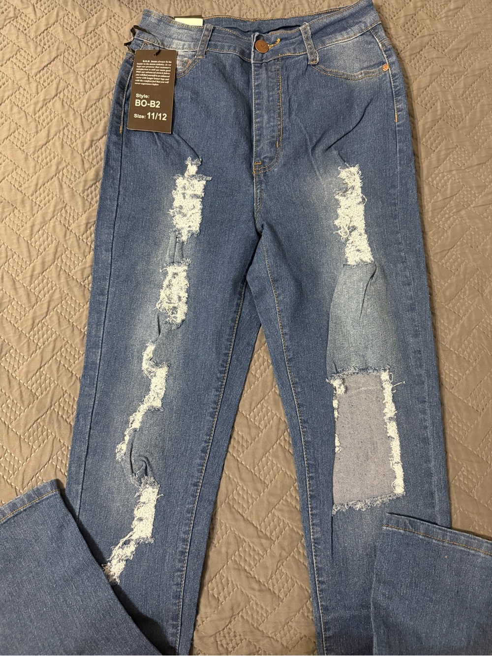 Fashion Nova Medium Blue Wash Jeans